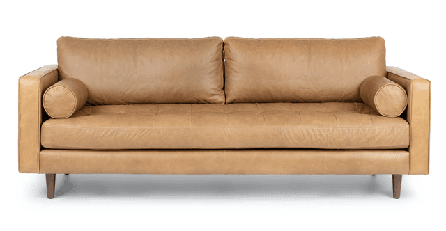 a brown couch